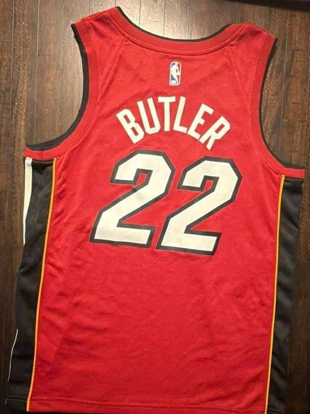 Jordan Jimmy Butler Miami Heat 22 Swingman Jersey Size 48 Red 2