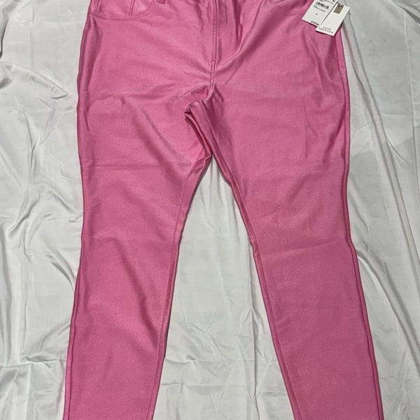 Good American Compression Shine Pants Size 20 Sorority Pink NWT $179