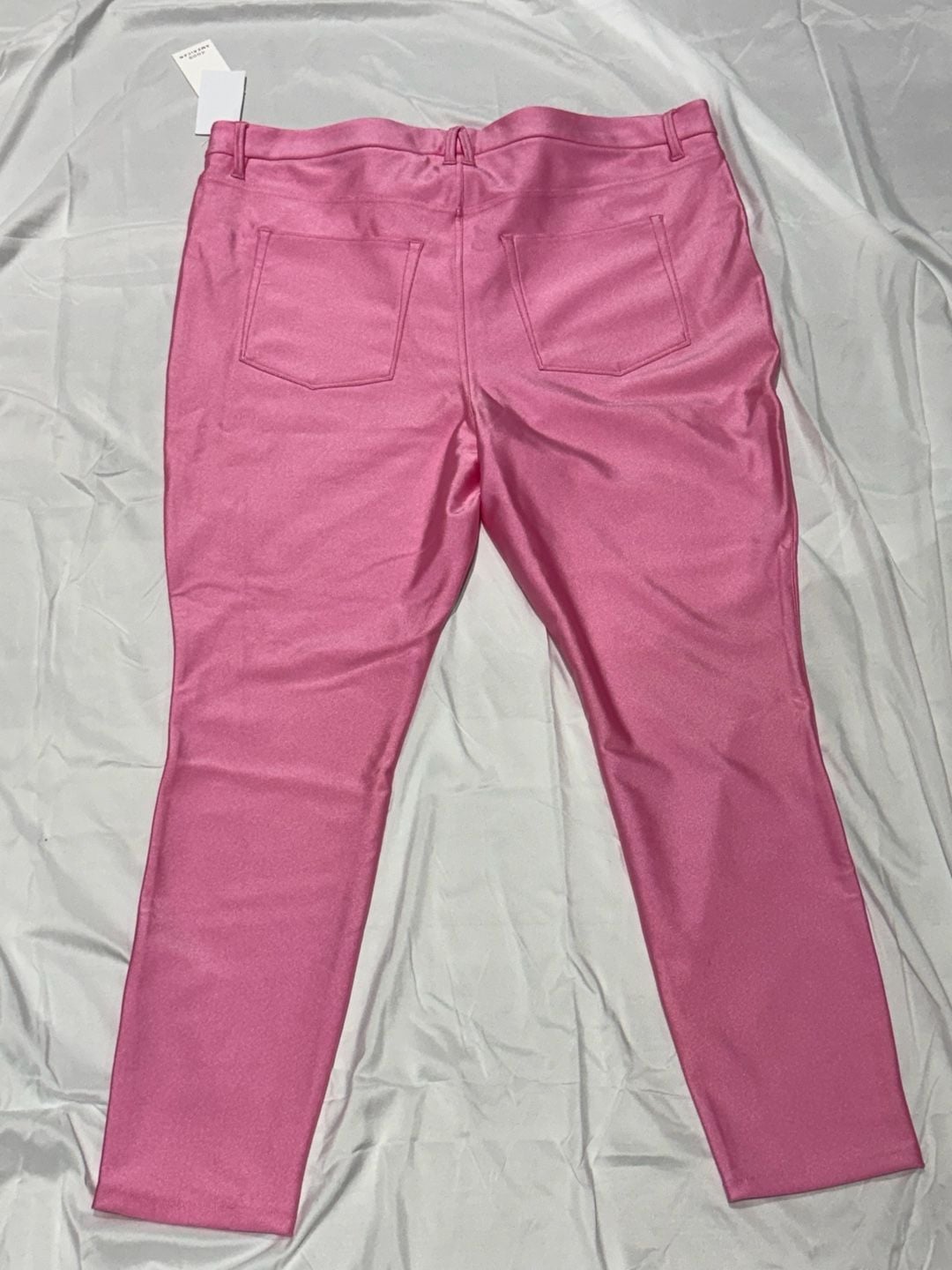 Good American Compression Shine Pants Size 20 Sorority Pink NWT $179 3