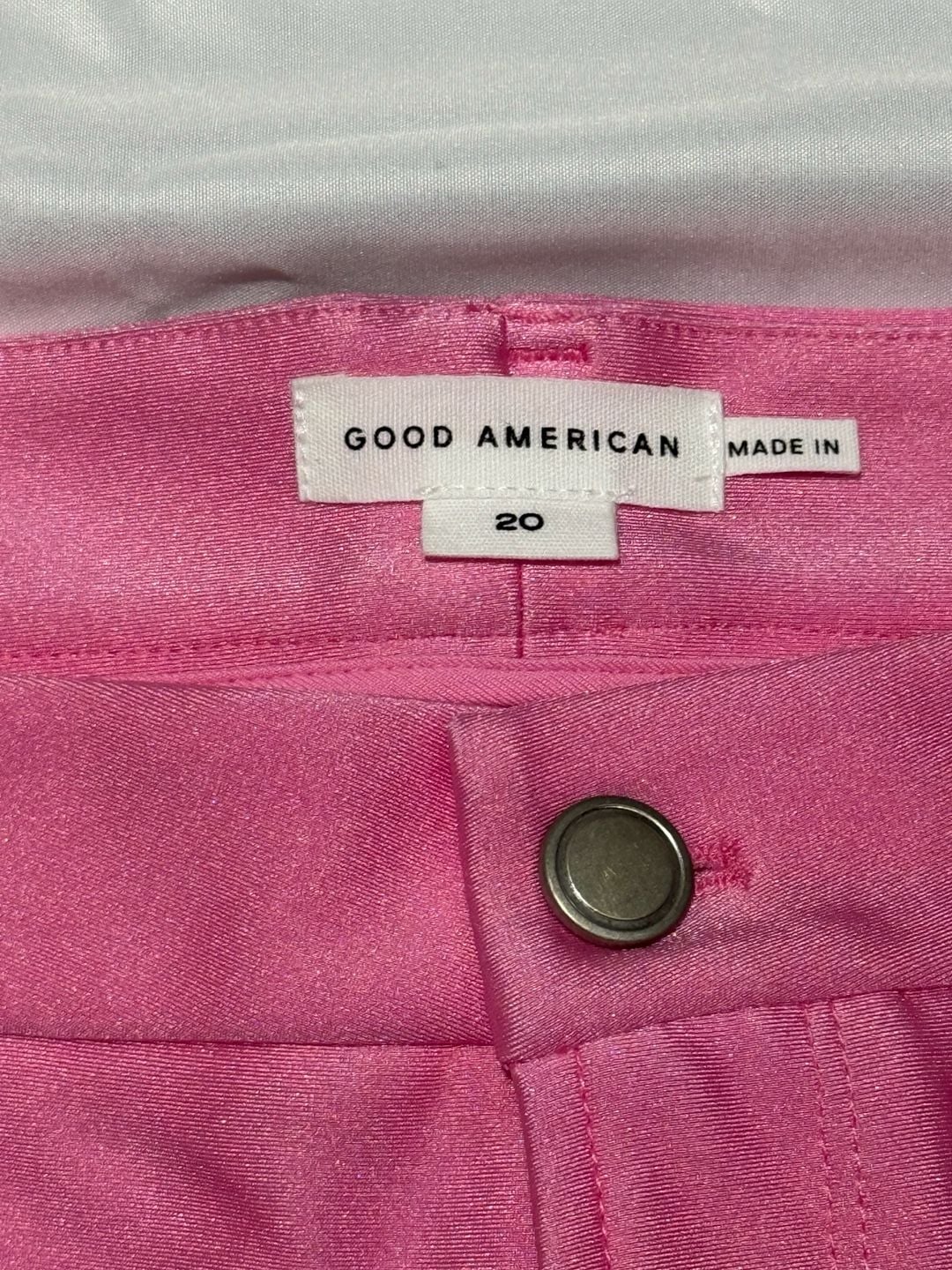 Good American Compression Shine Pants Size 20 Sorority Pink NWT $179 5