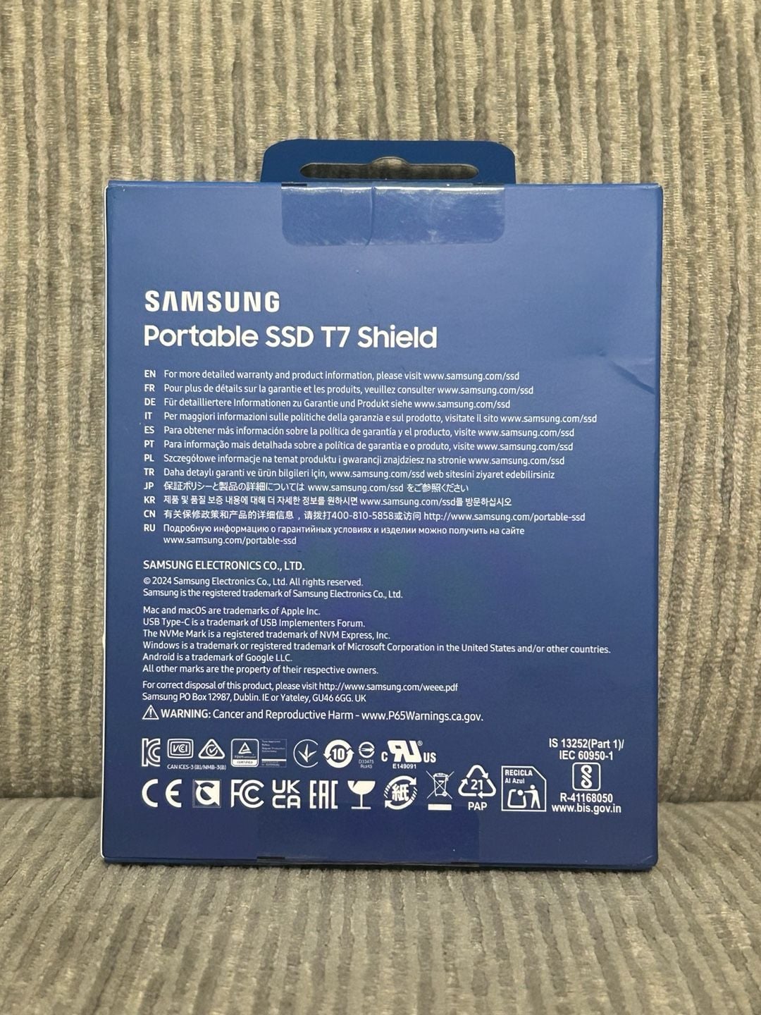 Samsung T7 Shield 1TB External USB-C 3.2 Gen 2 Rugged Portable SSD Black Color 2