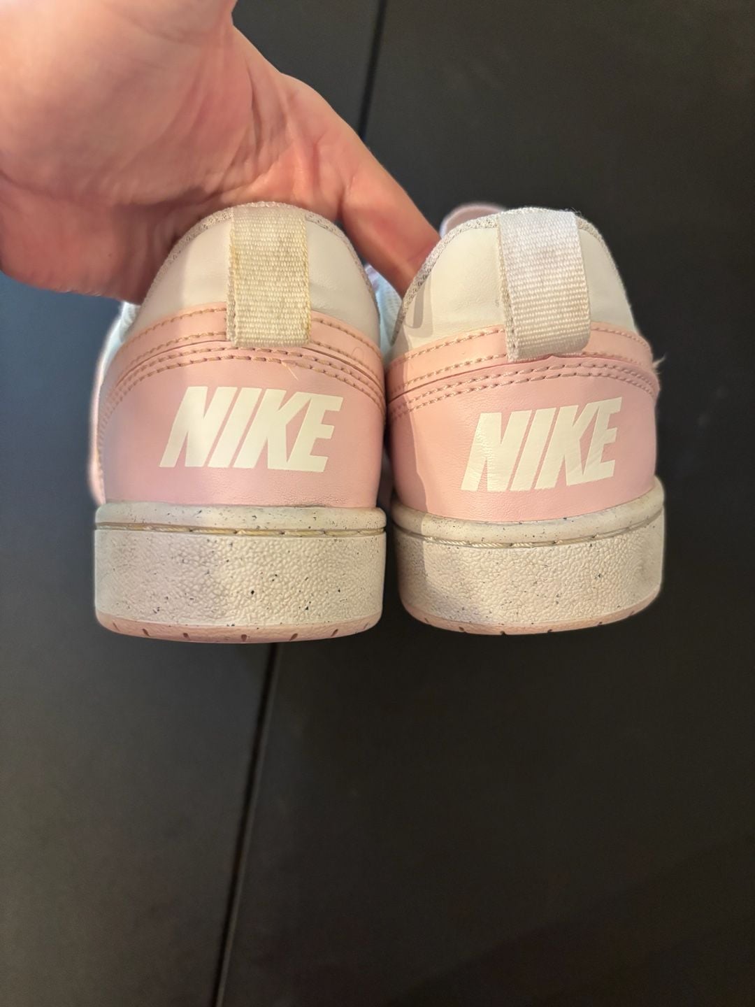 Nike Court Borough Low Recraft Size 4.5Y Pink White Sneakers 4