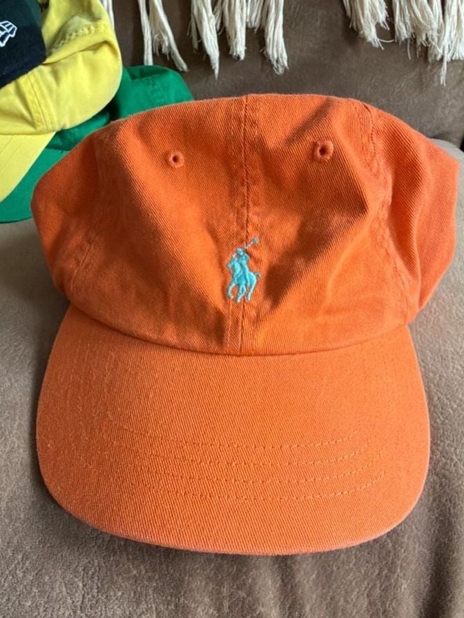 Polo Ralph Lauren Classic Baseball Cap One Size Orange Cotton 2