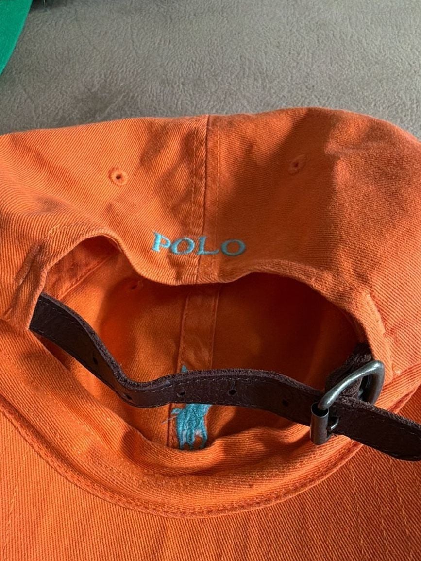 Polo Ralph Lauren Classic Baseball Cap One Size Orange Cotton 3