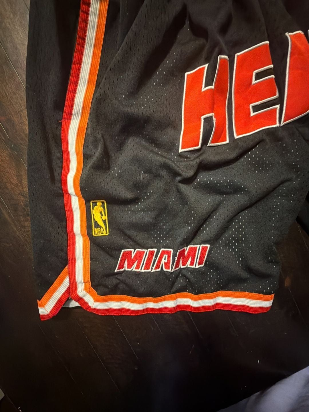 Just Don Miami Heat 1996-97 Basketball Shorts Size M 4