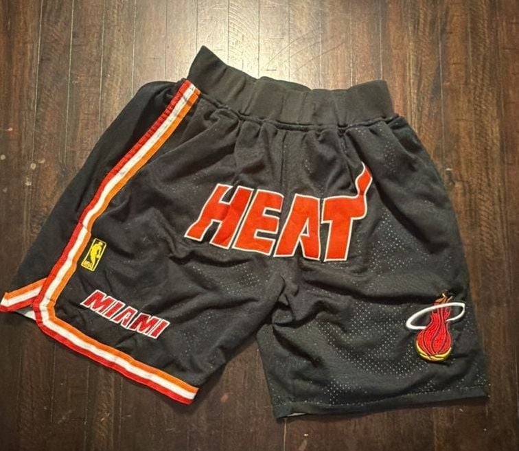 Just Don Miami Heat 1996-97 Basketball Shorts Size M 2