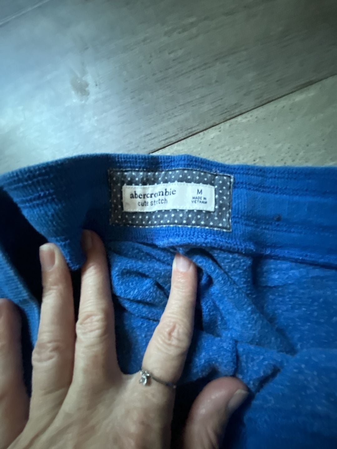 Kids Abercrombie Cute Stretch Sweatpants Size M Blue 4