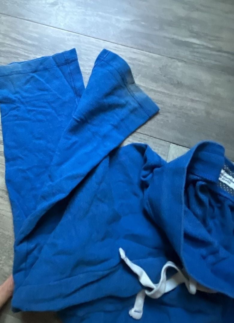 Kids Abercrombie Cute Stretch Sweatpants Size M Blue 5