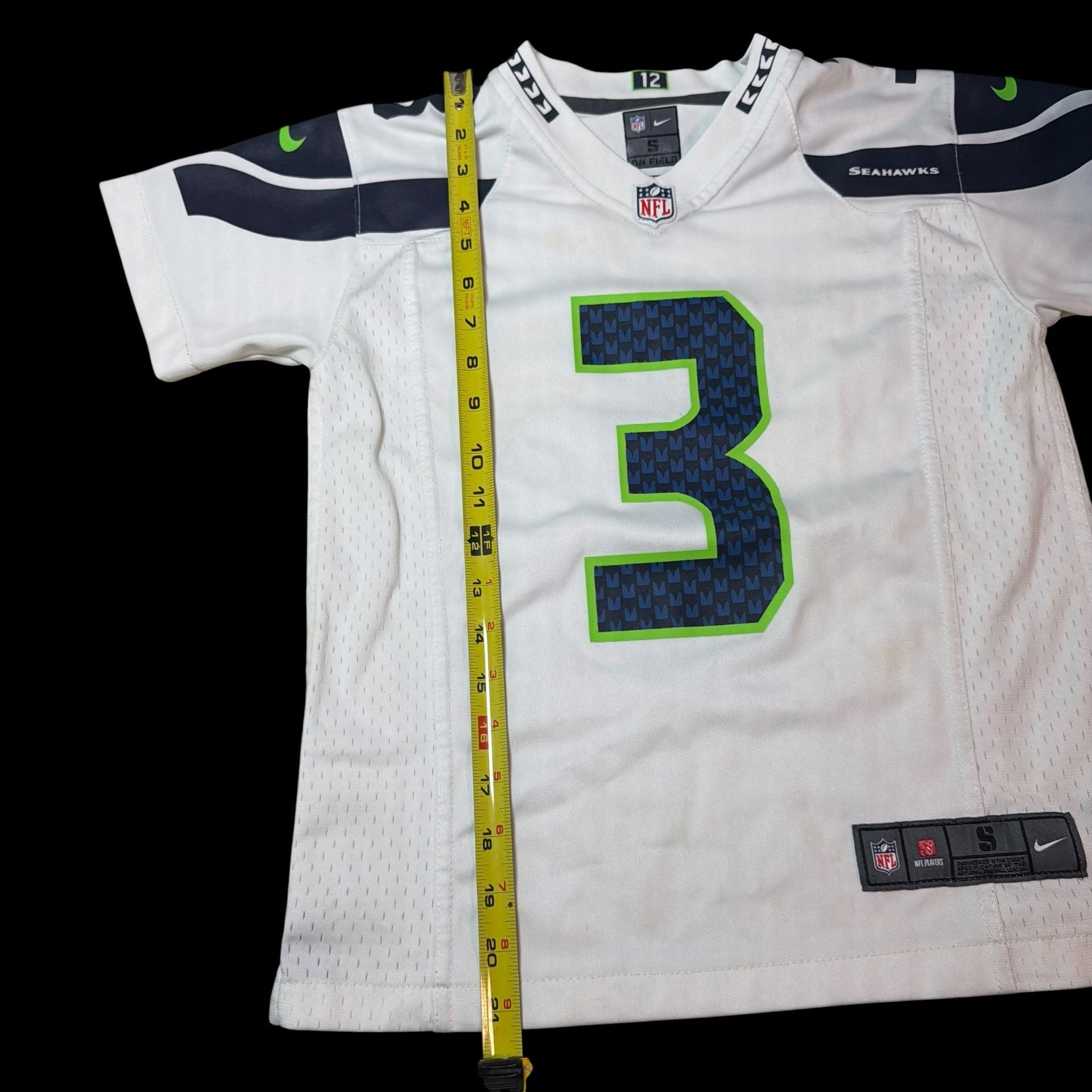 Nike Russell Wilson Seattle Seahawks Jersey Size S White NFL On Field 7