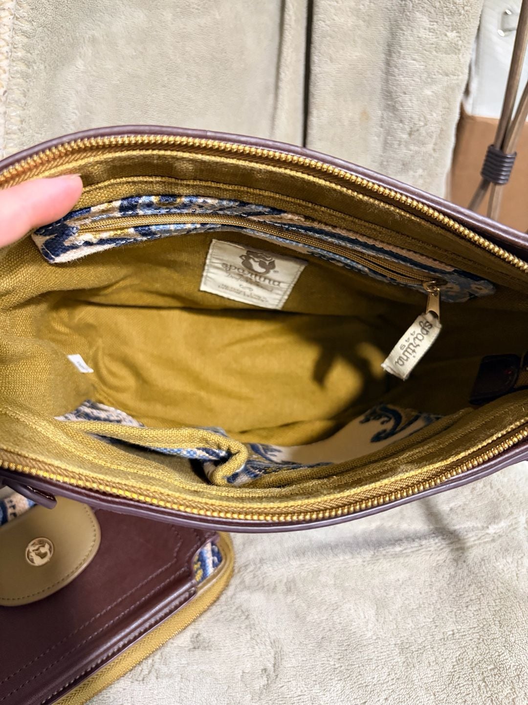 Spartina 449 Juliette Shoulder Bag And Wallet Paisley Linen Canvas 5