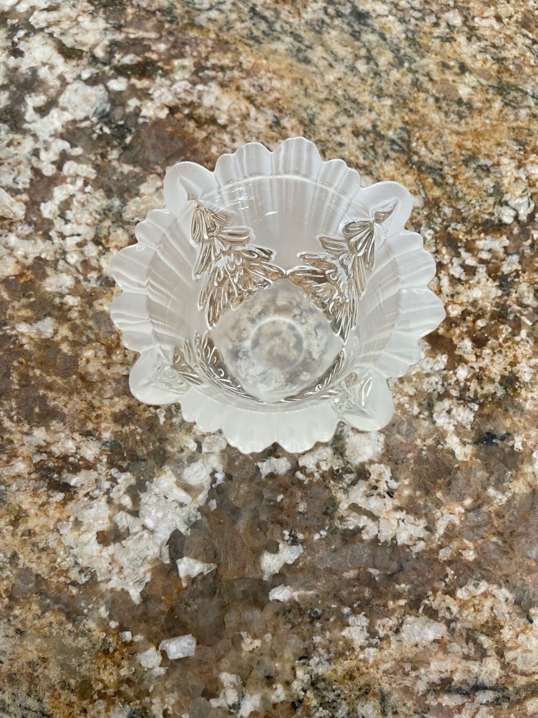 Vintage Mikasa Winter Dreams Crystal Votive Candle Holder 6