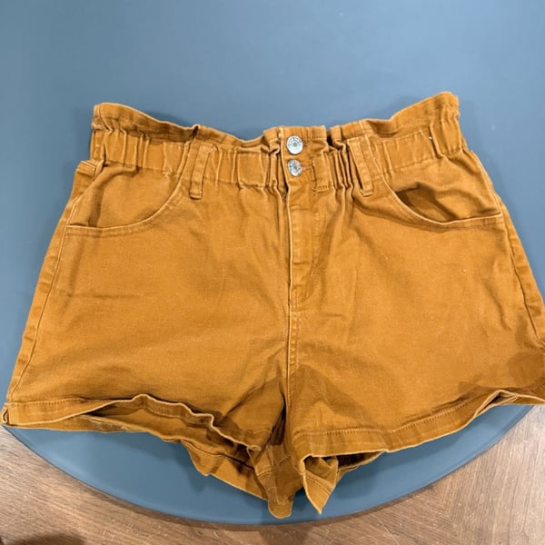 Wild Fable Paperbag Jean Shorts Size XL Rust Orange