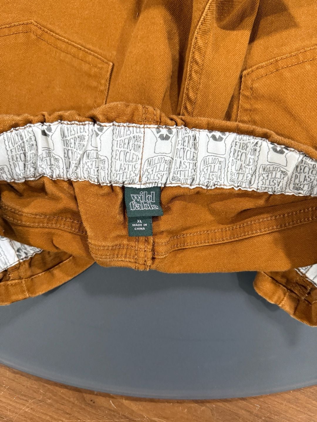 Wild Fable Paperbag Jean Shorts Size XL Rust Orange 4