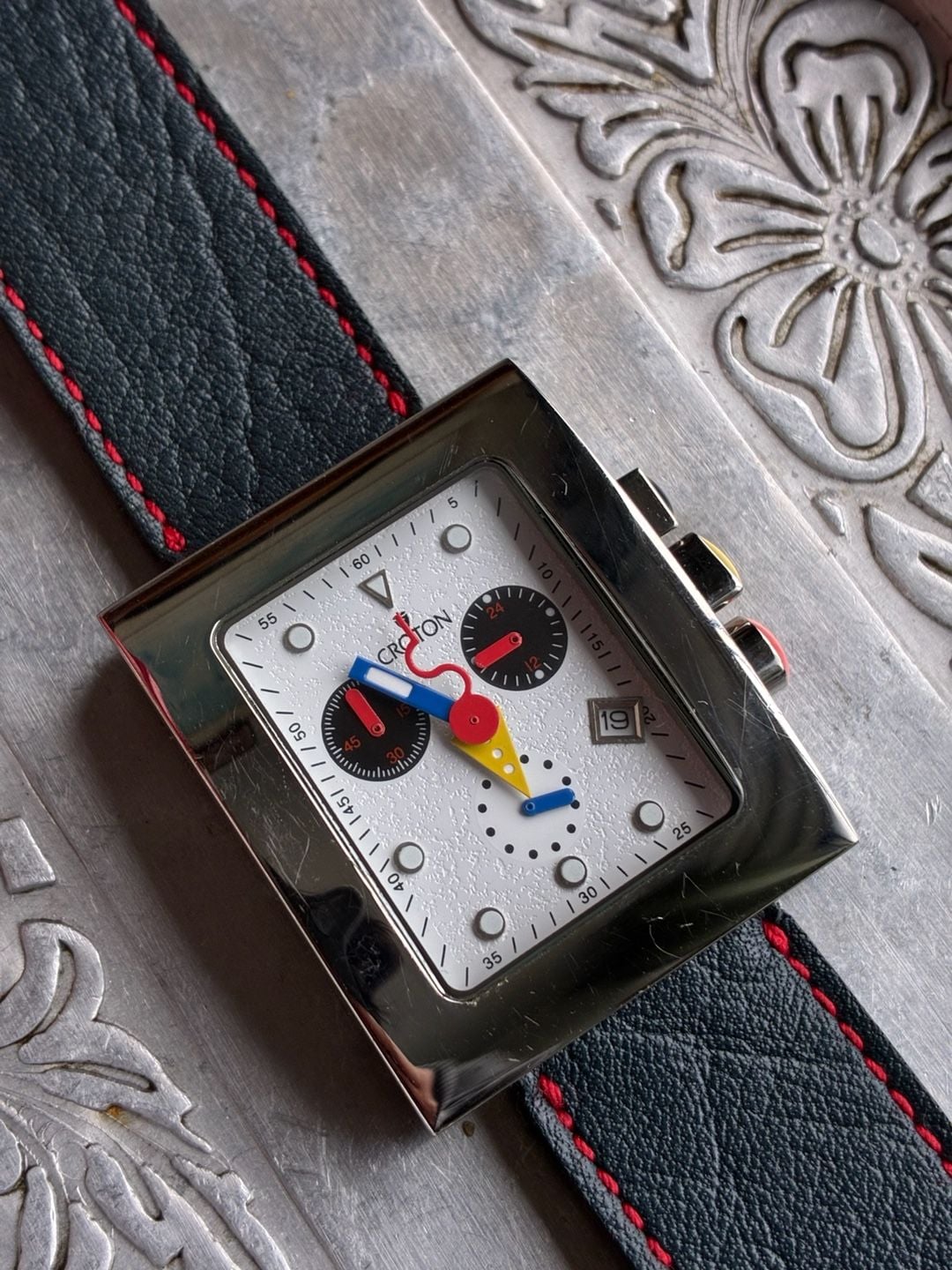 Croton Chronomaster Bauhaus Square Watch 2