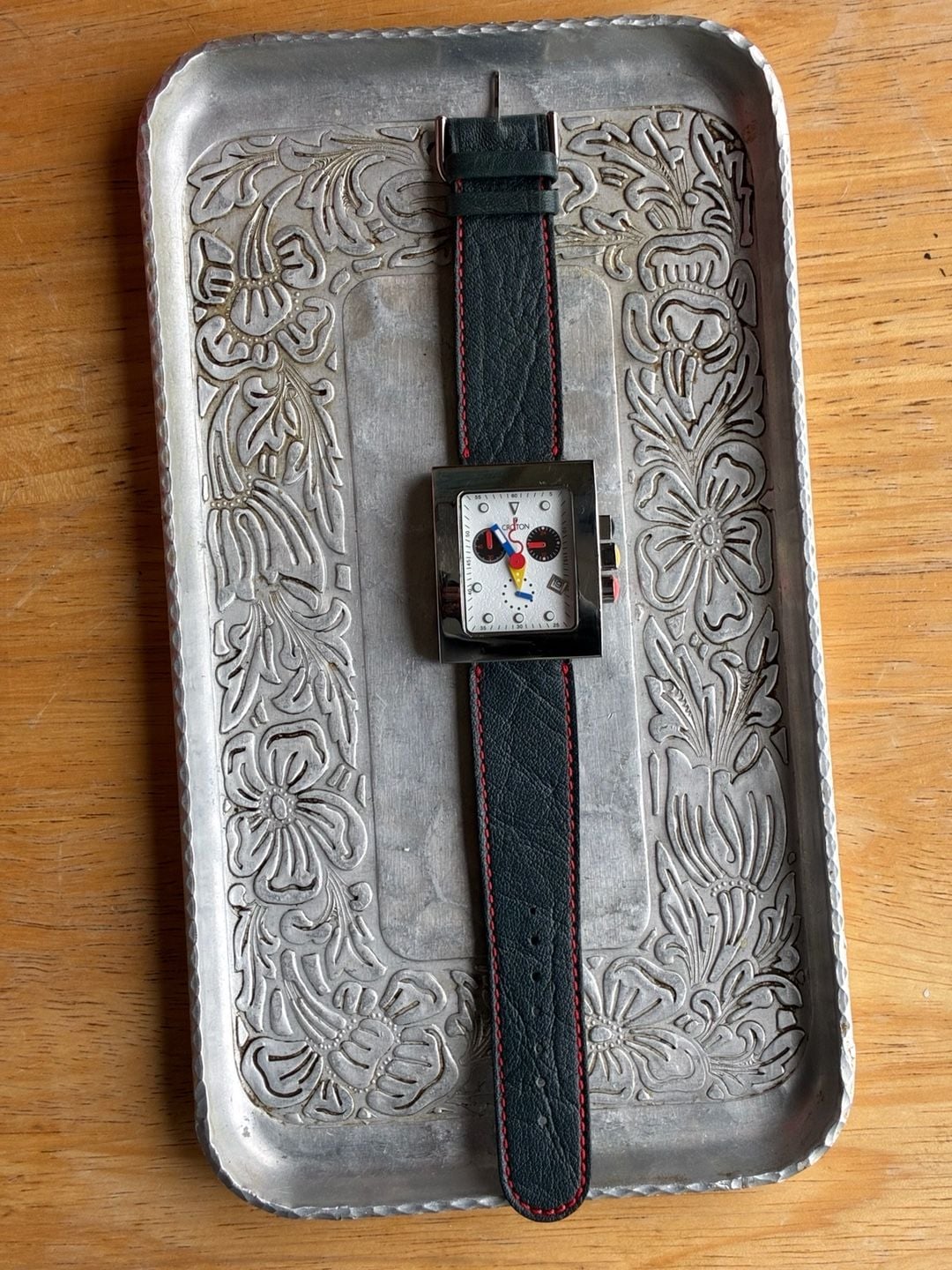 Croton Chronomaster Bauhaus Square Watch 5