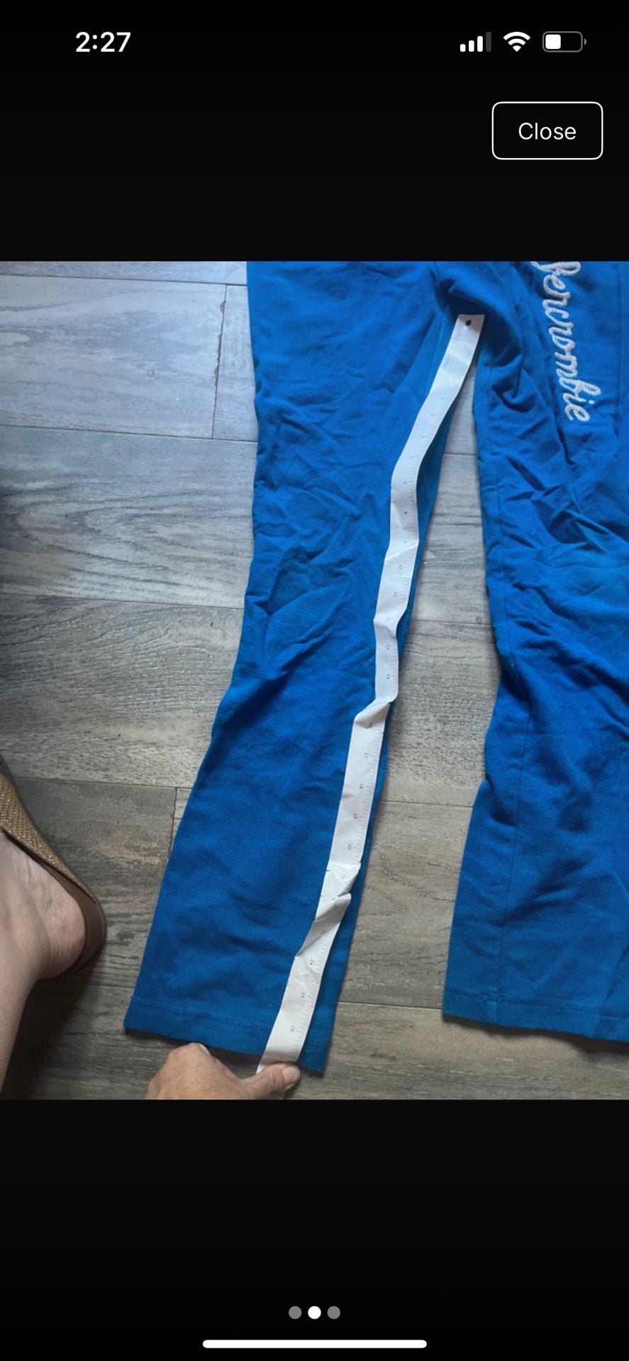 Kids Abercrombie Cute Stretch Sweatpants Size M Blue 8