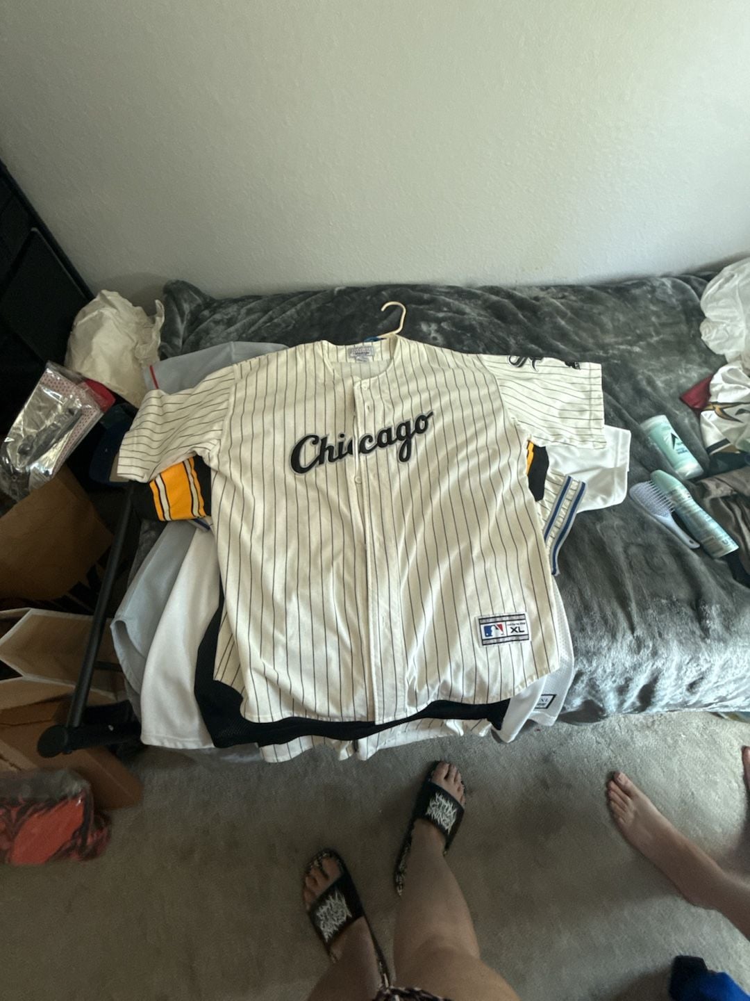 Starter Chicago White Sox Jersey Size XL Vintage Pinstripe MLB 2