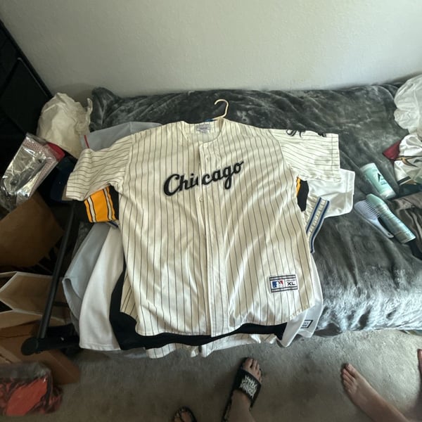 Starter Chicago White Sox Jersey Size XL Vintage Pinstripe MLB