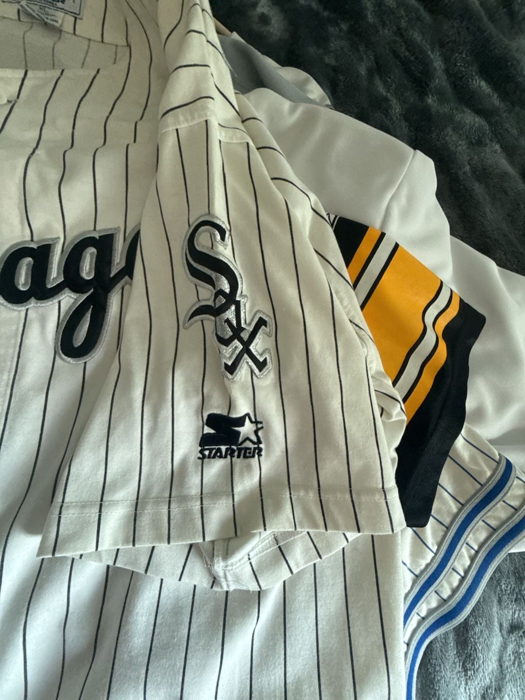 Starter Chicago White Sox Jersey Size XL Vintage Pinstripe MLB 4