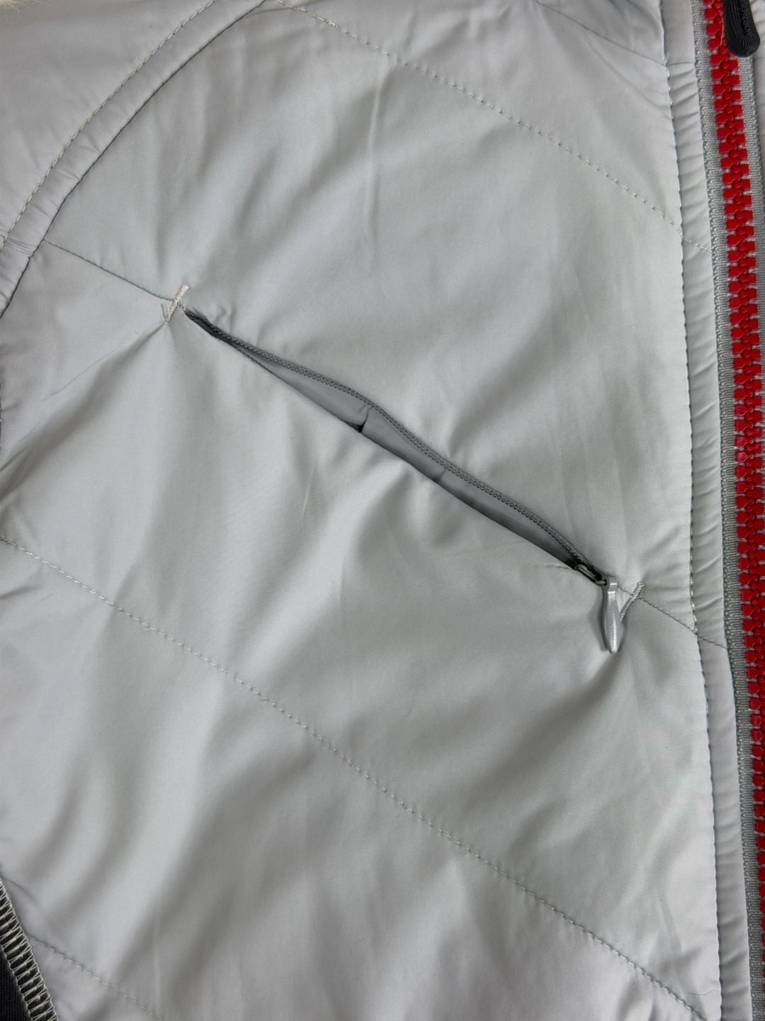 North End Hybrid Jacket Gray Red Full Zip 5