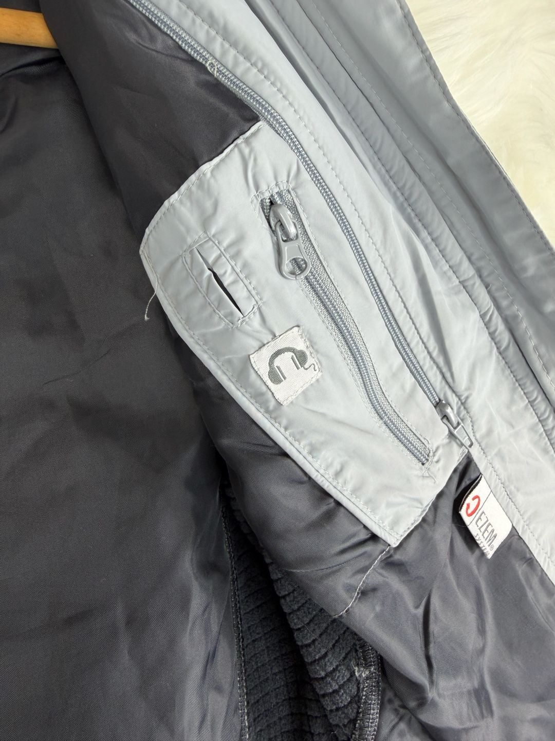 North End Hybrid Jacket Gray Red Full Zip 7