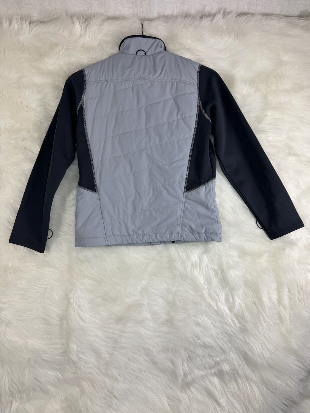 North End Hybrid Jacket Gray Red Full Zip 11