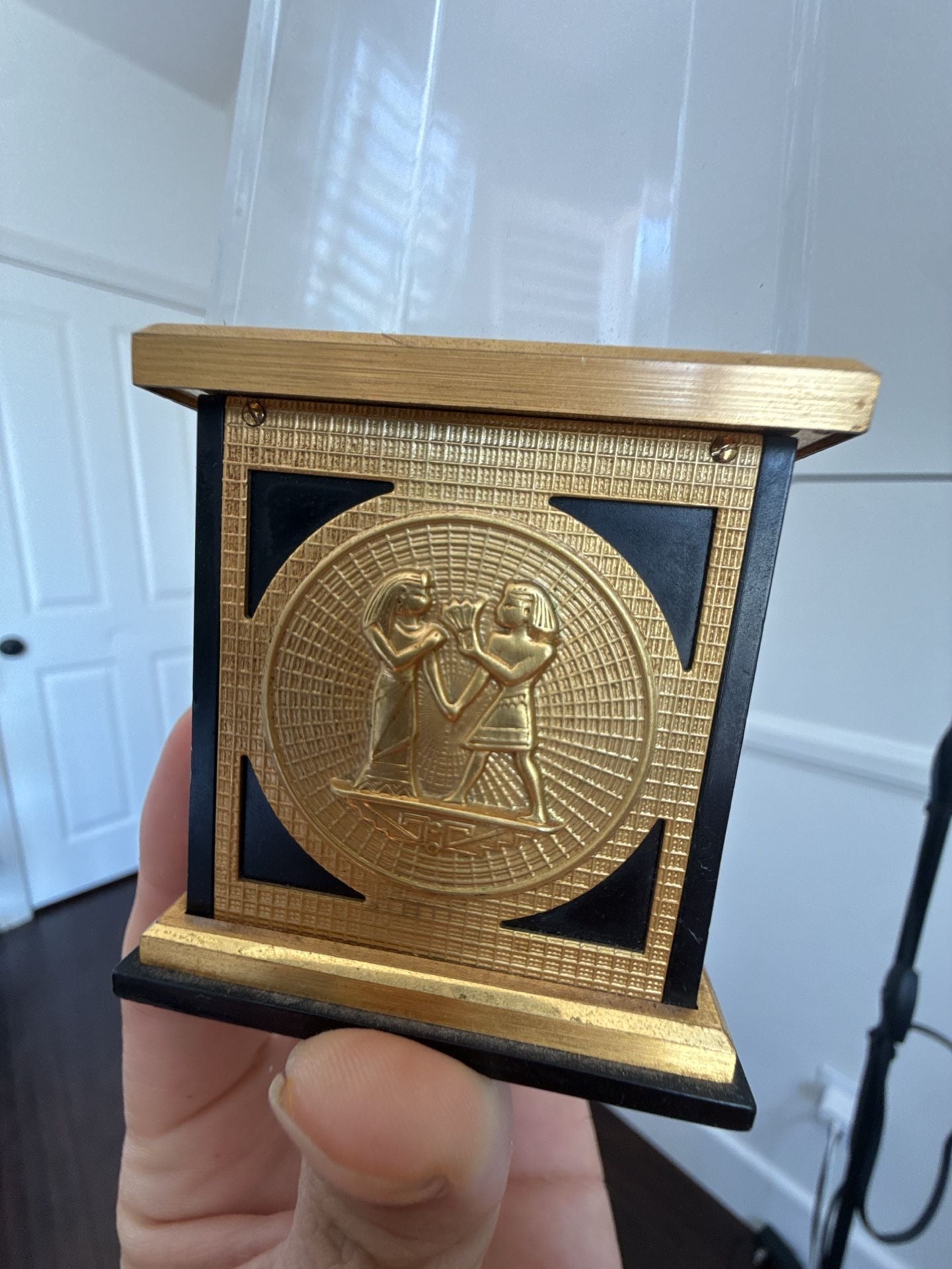 Jaeger-LeCoultre Egyptian Revival Obelisk 8-Day Desk Clock 2