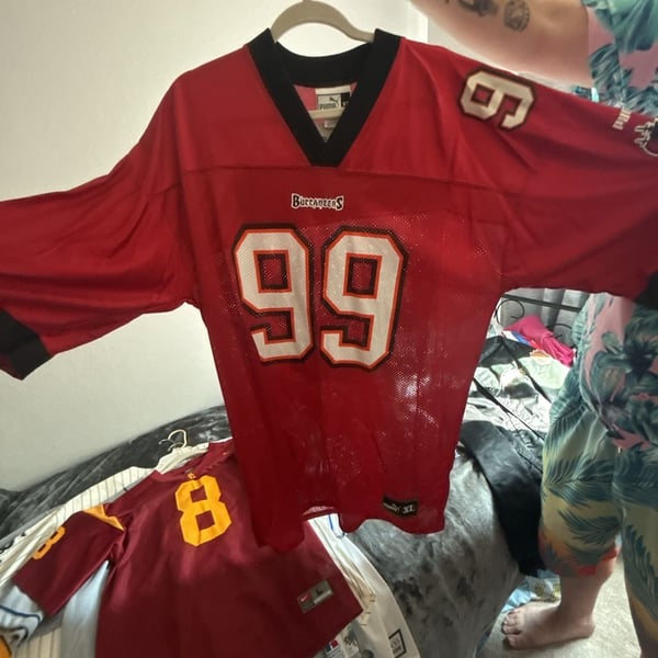 Puma Tampa Bay Buccaneers Warren Sapp 99 Jersey Size XL Red