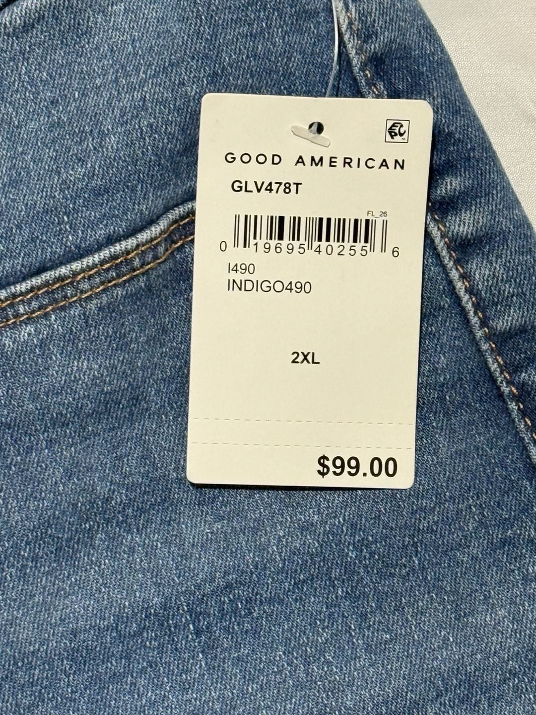 Good American Power Stretch Pull-On Skinny Jeans 2XL Indigo High Rise NWT 4