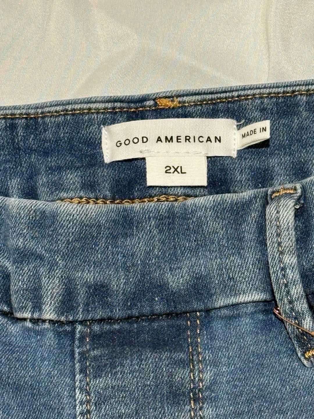 Good American Power Stretch Pull-On Skinny Jeans 2XL Indigo High Rise NWT 5