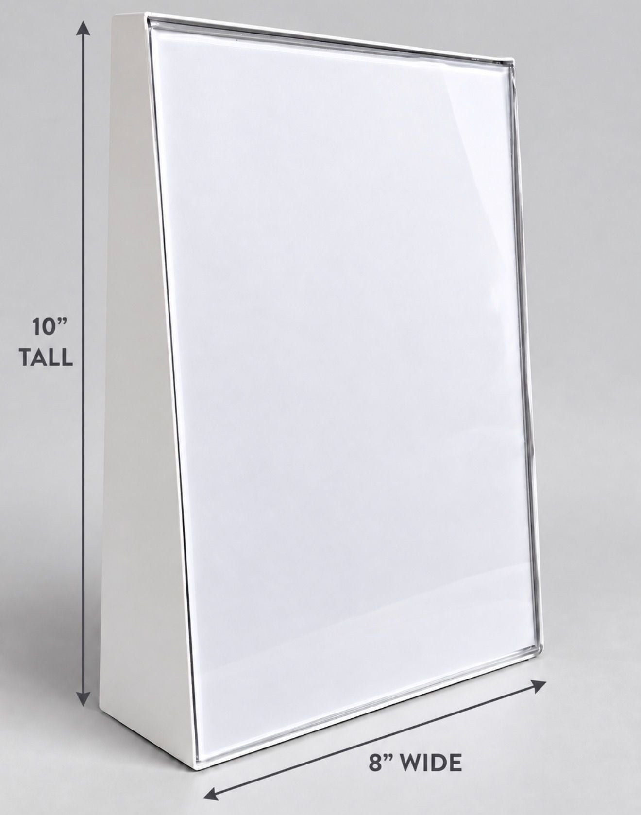 5 pack Commercial Grade Sign Holder Wedge 8”x10”Metal w/ Acrylic Face 2