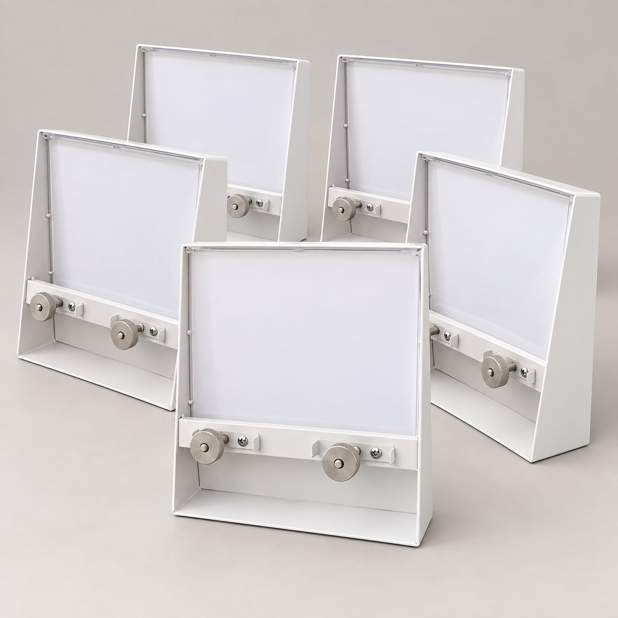5 pack Commercial Grade Sign Holder Wedge 8”x10”Metal w/ Acrylic Face 4