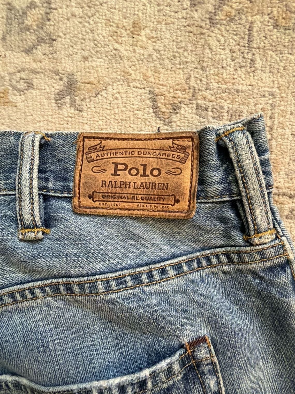 Polo Ralph Lauren Authentic Dungarees Straight Leg Denim Jeans 44x34 9