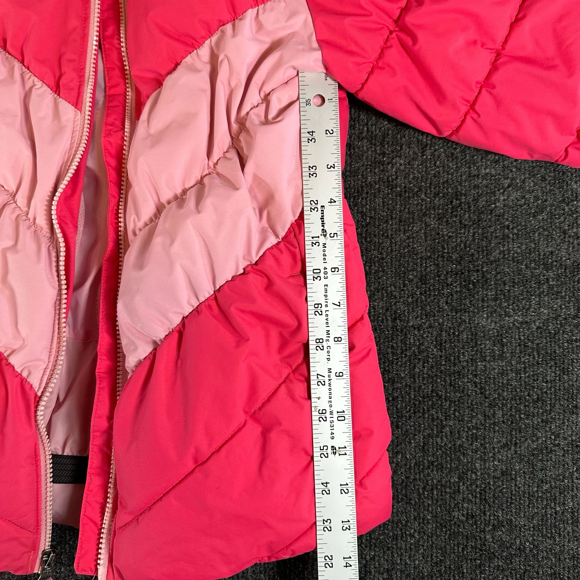 Columbia Arctic Blast Jacket Youth Size M 10-12 Pink Puffer Hooded Winter Coat 8