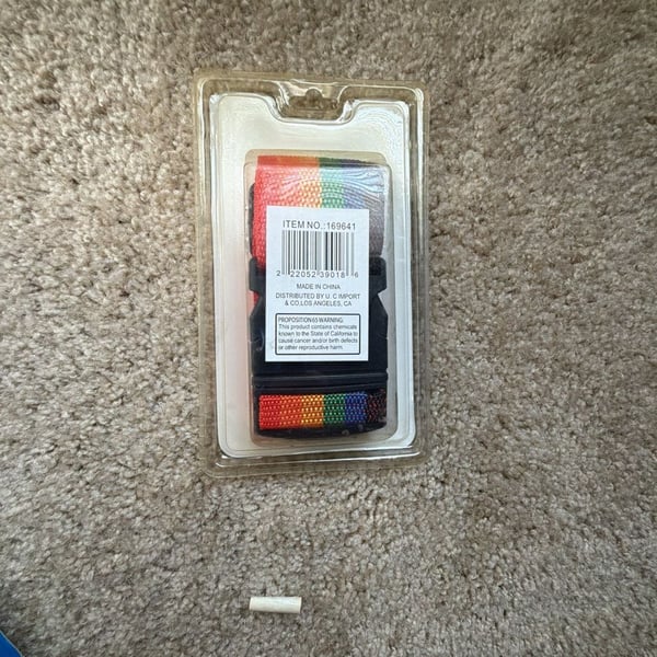 Maxam Luggage Strap Rainbow Pride Nylon Adjustable New