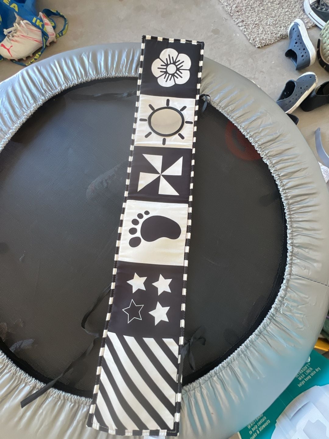 High Contrast Baby Sensory Soft Book Black and White 3