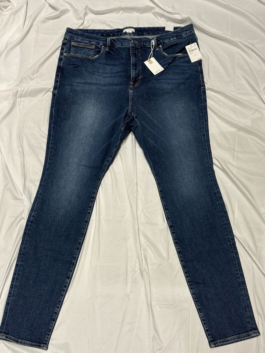 Good American Jeans Womens 24 NWT Blue Skinny Slim Stretch Denim $99 2