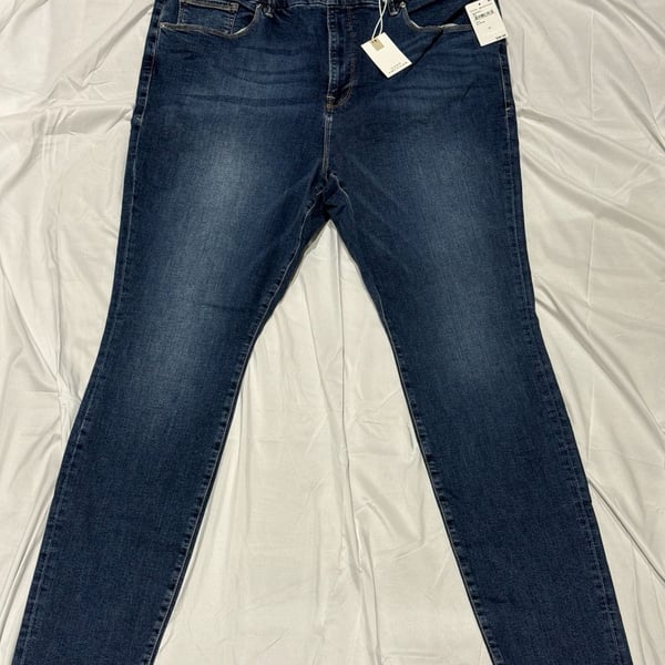 Good American Jeans Womens 24 NWT Blue Skinny Slim Stretch Denim $99