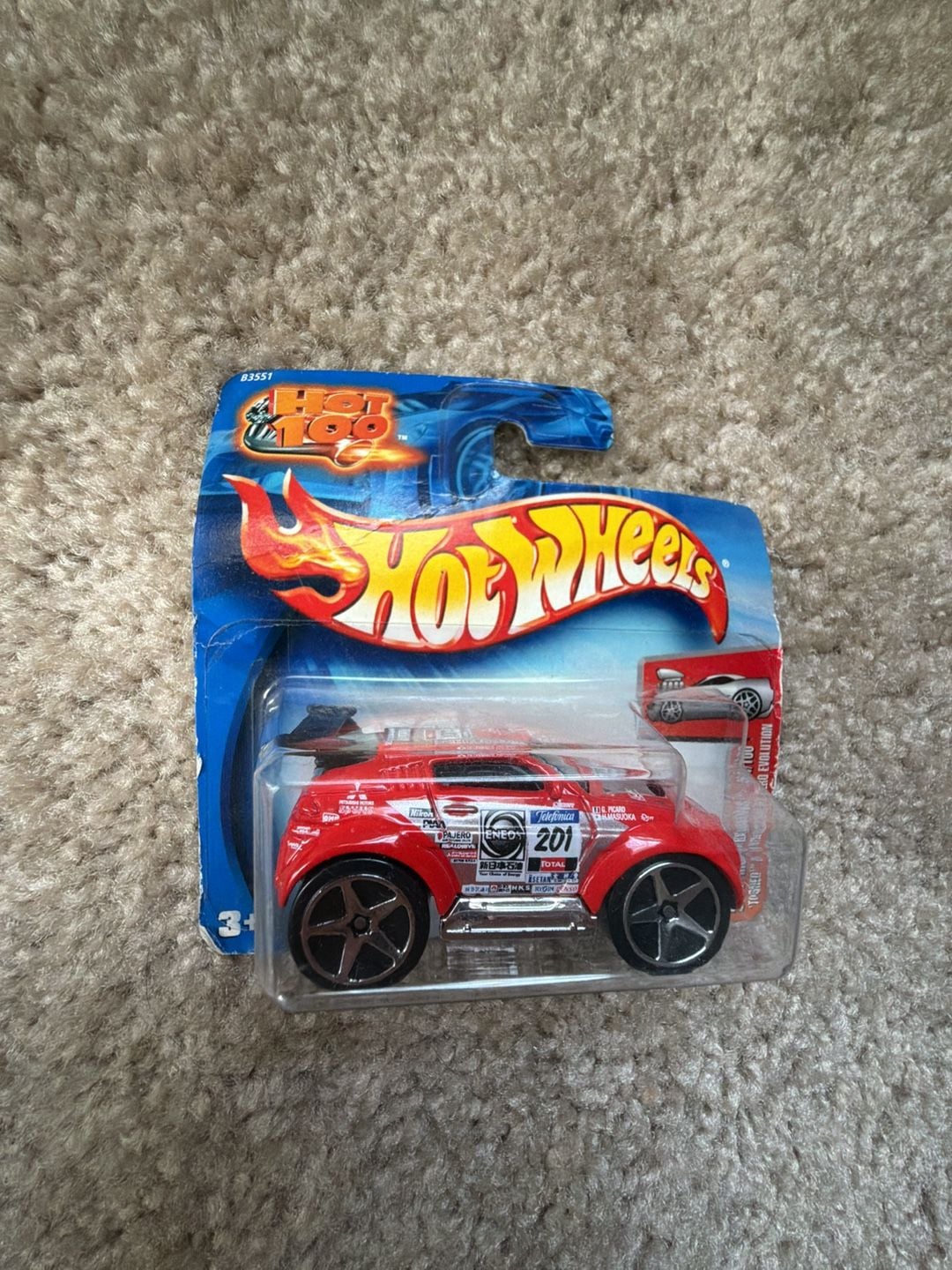 Hot Wheels Tooned Mitsubishi Pajero Evolution Red 2004 First Editions 2