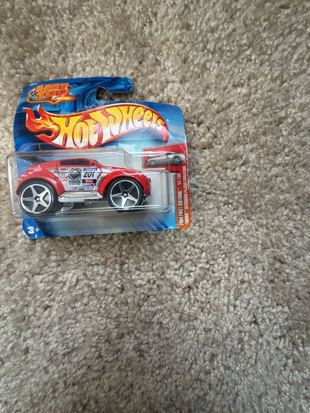 Hot Wheels Tooned Mitsubishi Pajero Evolution Red 2004 First Editions 3