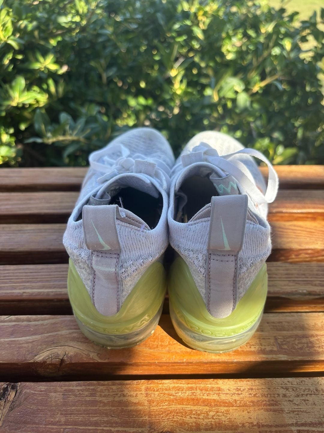 Nike Air VaporMax 2021 Flyknit GS Size 4Y Pure Platinum Mint Foam 4