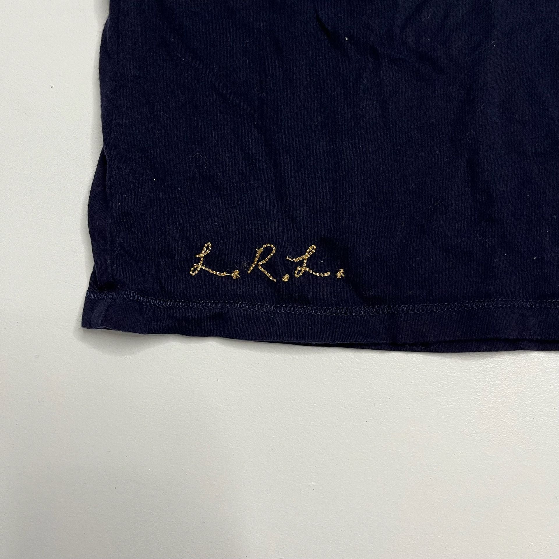 Lauren Jeans Co Ralph Lauren Long Sleeve T-Shirt Size M Navy Nautical 8