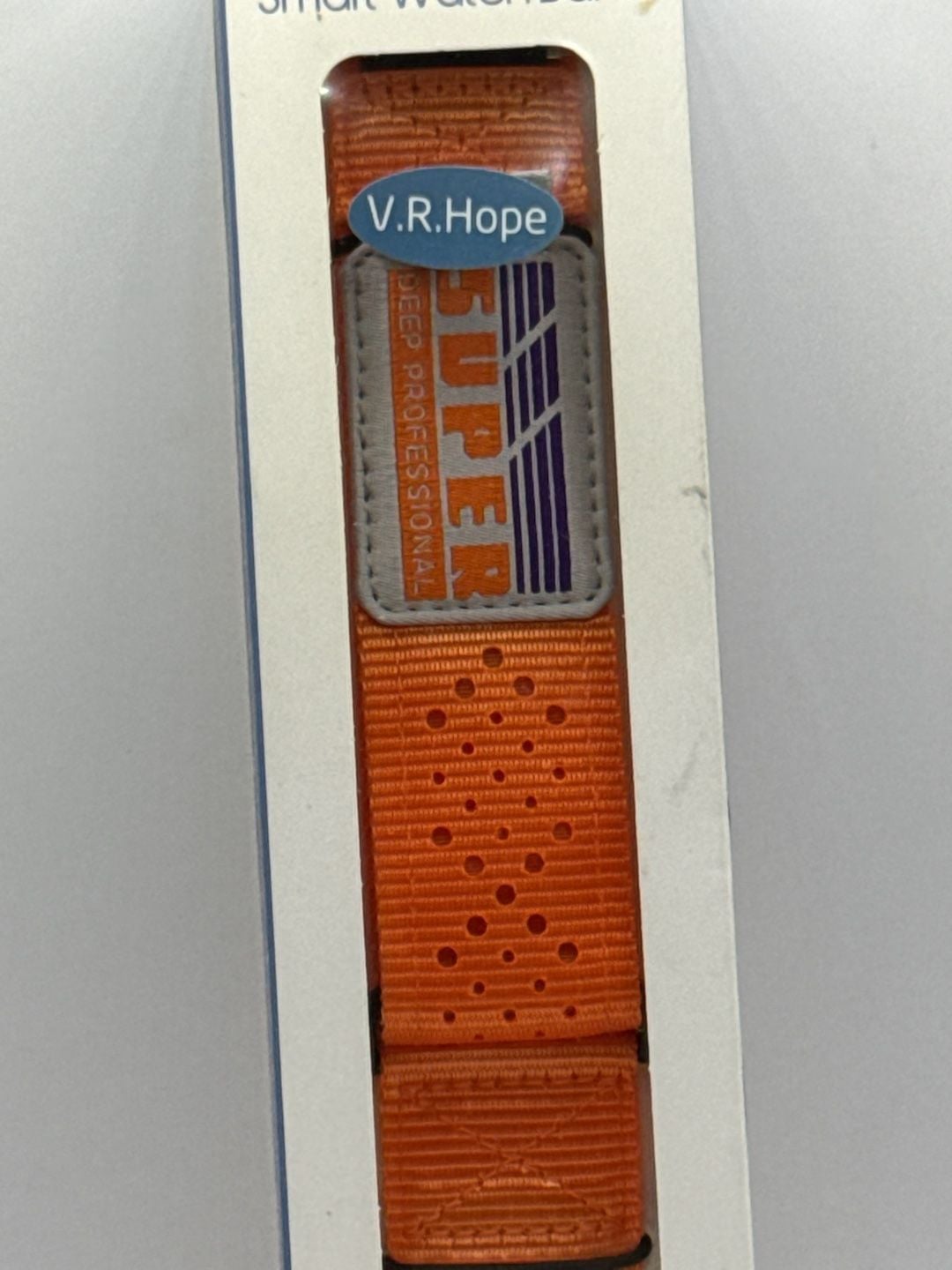 V.R.Hope Smart Watch Band Orange Nylon 2