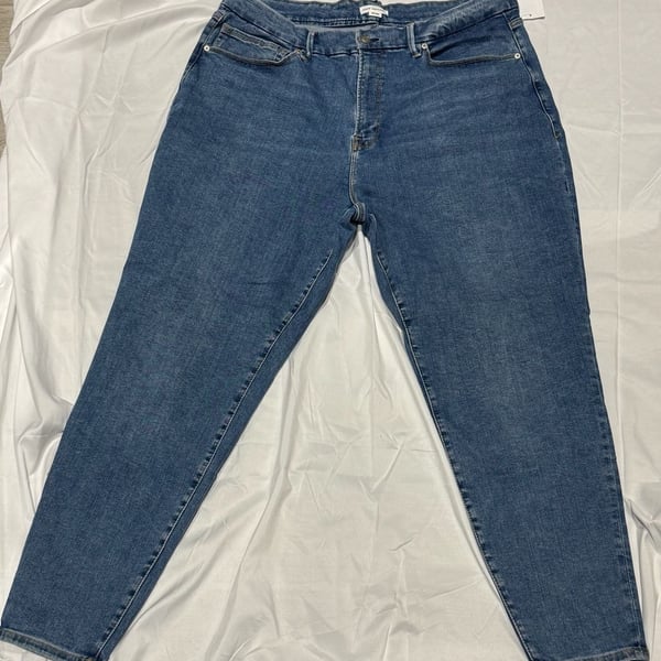 Good American Women’s Stretch Jeans Size 20-26 Blue Denim NWT $155