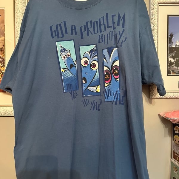 Disney Parks Finding Nemo Dory T-Shirt Size 2XL Got A Problem Buddy Blue