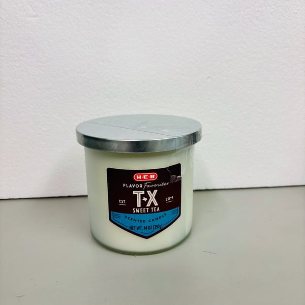 H-E-B Flavor Favorites T-X Sweet Tea Scented Candle 14 oz