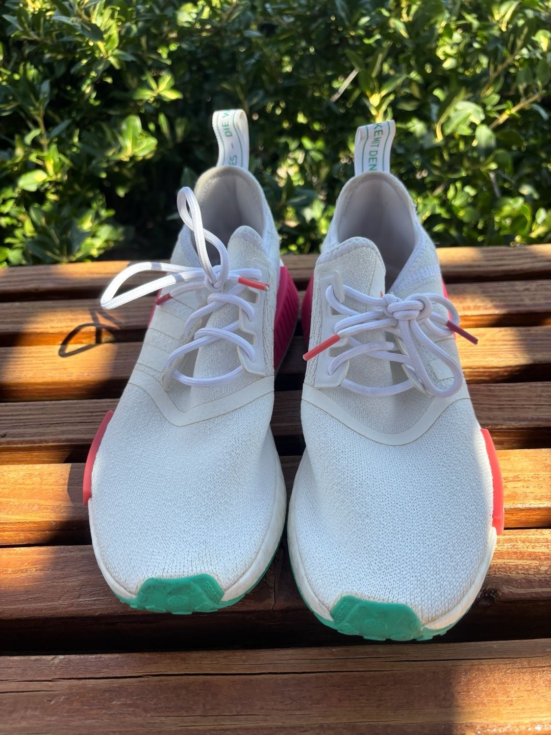 Adidas NMD_R1 Size 8 White Magenta Green GZ4964 Sneakers 4