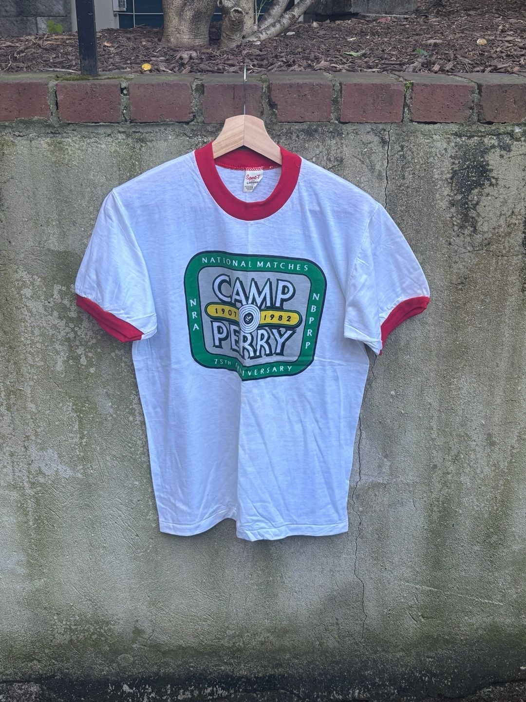 Vintage 1982 Camp Perry Ringer T-Shirt 2