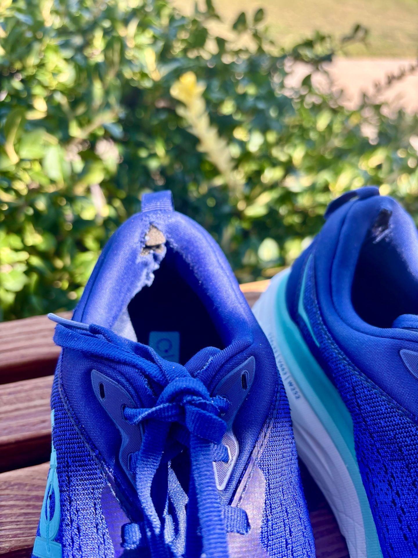 HOKA Bondi 8 Blue Athletic Running Shoes 4