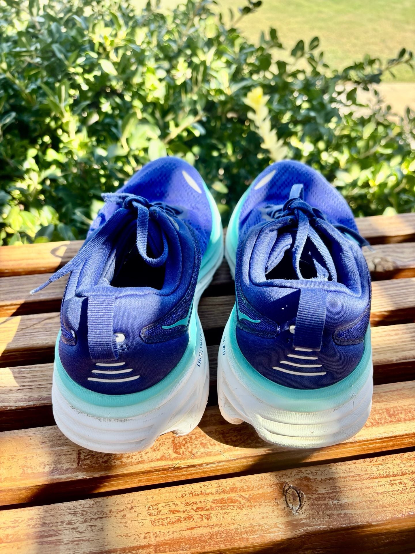HOKA Bondi 8 Blue Athletic Running Shoes 7